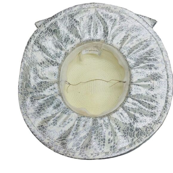 Terramina Silver Church Derby Wedding Hat main image 4